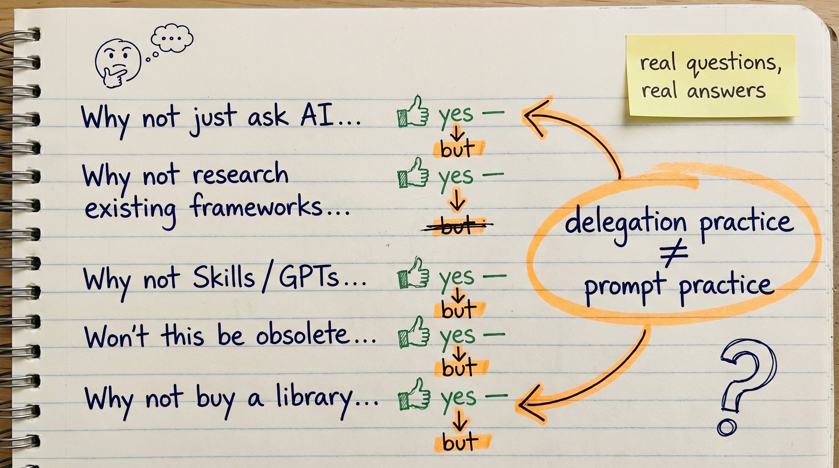 A skeptic's notebook of fragmentary questions